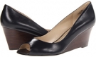 Navy Leather Nine West Phishy for Women (Size 8.5)