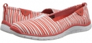 Grenadine/White Striped Twill Dr. Scholl's Andie for Women (Size 8.5)