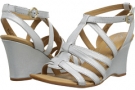 White Textured Metallic Born Yulia - Crown Collection for Women (Size 9)