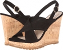 Black Suede Diane von Furstenberg Sylvia for Women (Size 6.5)