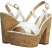 White Vacchetta Diane von Furstenberg Raleigh for Women (Size 8)