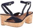 Navy Suede Diane von Furstenberg Odelia for Women (Size 10.5)