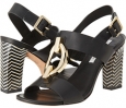 Black Vacchetta Diane von Furstenberg Padme for Women (Size 7.5)