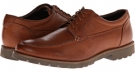 Dark Tan Leather Rockport Sharp Ready 3 Eye Mocc for Men (Size 13)