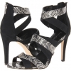 Black/White Snake Multi Calvin Klein Suzanne Herringbone/Nubuck for Women (Size 9)