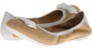 Natural Raffia/Optic White Cole Haan Manhattan Bow Ft Bal for Women (Size 5.5)