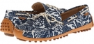 Blazer Blue Batik Print Canvas Cole Haan Grant Canoe Camp Moc for Men (Size 10.5)