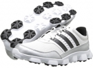 Running White/Black/Metallic Silver adidas Golf Crossflex Sport for Men (Size 9)