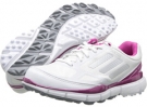 Running White/Metallic Silver/Bahia Magenta adidas Golf adiZERO Sport II for Women (Size 6)