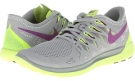 Base Grey/Volt/Light Base Grey/Bright Grape Nike Nike Free 5.0 '14 for Women (Size 12)