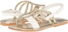 Gold/White Pazitos Cleo's for Kids (Size 12.5)