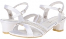 White Satin Pazitos XO for Kids (Size 12.5)