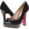 Black Suede/Black Patent Paris Hilton Lacey for Women (Size 11)