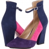 Navy Blue/Fuschia/Purple Suede Paris Hilton Belinda for Women (Size 9)