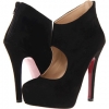 Black Suede Paris Hilton Julie for Women (Size 7.5)