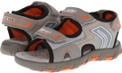 Grey/Fluo Orange Geox Kids Jr Sandal Pianeta for Kids (Size 10.5)