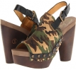Army Green/Camo Leather Flogg Daphene for Women (Size 7.5)