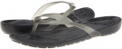 Black/Black Cow Silk Crocs Really Sexi Flip Flop for Women (Size 9)