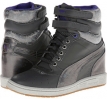 Dark Shadow/Gray Violet PUMA Sky Wedge OP for Women (Size 9.5)