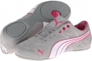 Limestone Gray/White/Beetroot Purple PUMA Takala 2 Suede for Women (Size 8.5)