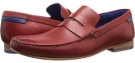 Dark Red Leather Ted Baker Vitric4 for Men (Size 8)