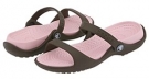 Chocolate/Cotton Candy Crocs Cleo for Women (Size 5)