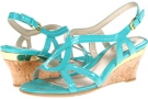 Teal Patent Leather Sofft Paharita for Women (Size 7)