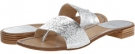 Silver Foil Nappa Stuart Weitzman Slip N Slide for Women (Size 5.5)