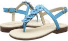 Turquoise Oscar de la Renta Childrenswear Patent Daisy Sandals for Kids (Size 8.5)