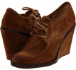 Brown Suede Frye Caroline Low Lace for Women (Size 6)