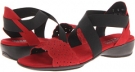 Red Nubuck Munro American Lacy for Women (Size 6)