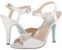 Ivory Satin Blue by Betsey Johnson Party for Women (Size 6)