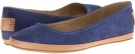 Blue Buffed Nubuck Frye Tegan Ballet for Women (Size 9)