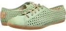 Pistachio Buffed Nubuck Frye Tegan Low Lace for Women (Size 6.5)