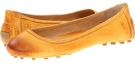 Yellow Antique Soft Full Grain Frye Cassie Ballet for Women (Size 6)