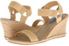Natural Solid Elastic Fabric Fitzwell Malibu for Women (Size 9.5)