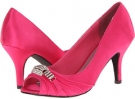 Fuchsia Satin Annie Larissa for Women (Size 9)