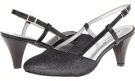 Black Metallic Mesh Annie Willow for Women (Size 6)