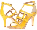 Lemon Soft Tumbled Calf Donald J Pliner Thee for Women (Size 5.5)