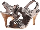 Anthracite Cow Metallic Isola Ismena for Women (Size 6.5)