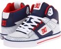 White/ D C Navy/True Red DC Spartan Hi WC SE for Men (Size 7.5)