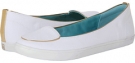 White Canvas/Gold Shiny Naturalizer Bromstad Clara for Women (Size 9.5)