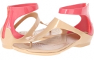 Gold/Coral Crocs Infradito for Women (Size 6)