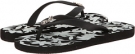 Black Tommy Bahama Bimini Flat - Banana Bloom for Women (Size 6)