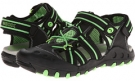 Black/Lime Geox Kids Sandal Kyle for Kids (Size 5.5)