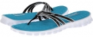 Black/White Snake Multi SKECHERS Sport Cooling Gel 3 Strap Thong Sandal for Women (Size 10)