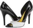 Black/White Synthetic Nine West Autheena for Women (Size 7.5)