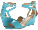 Turquoise Leather Nine West ReelyMind for Women (Size 9.5)