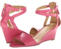 Pink Leather Nine West ReelyMind for Women (Size 6)