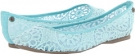 Aqua Sunburst Crochet Blowfish Demure for Women (Size 7)